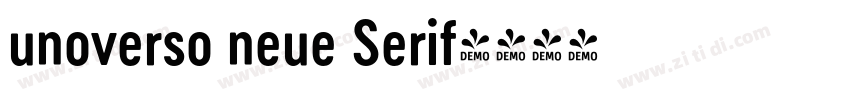 unoverso neue Serif字体转换